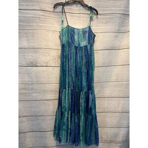 Z and L Athena Multi Blue Maxi Dress Size M